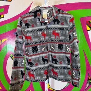Komar Kids, Gray Patterned Pajama Top Size XL (14-16). Good used condition!